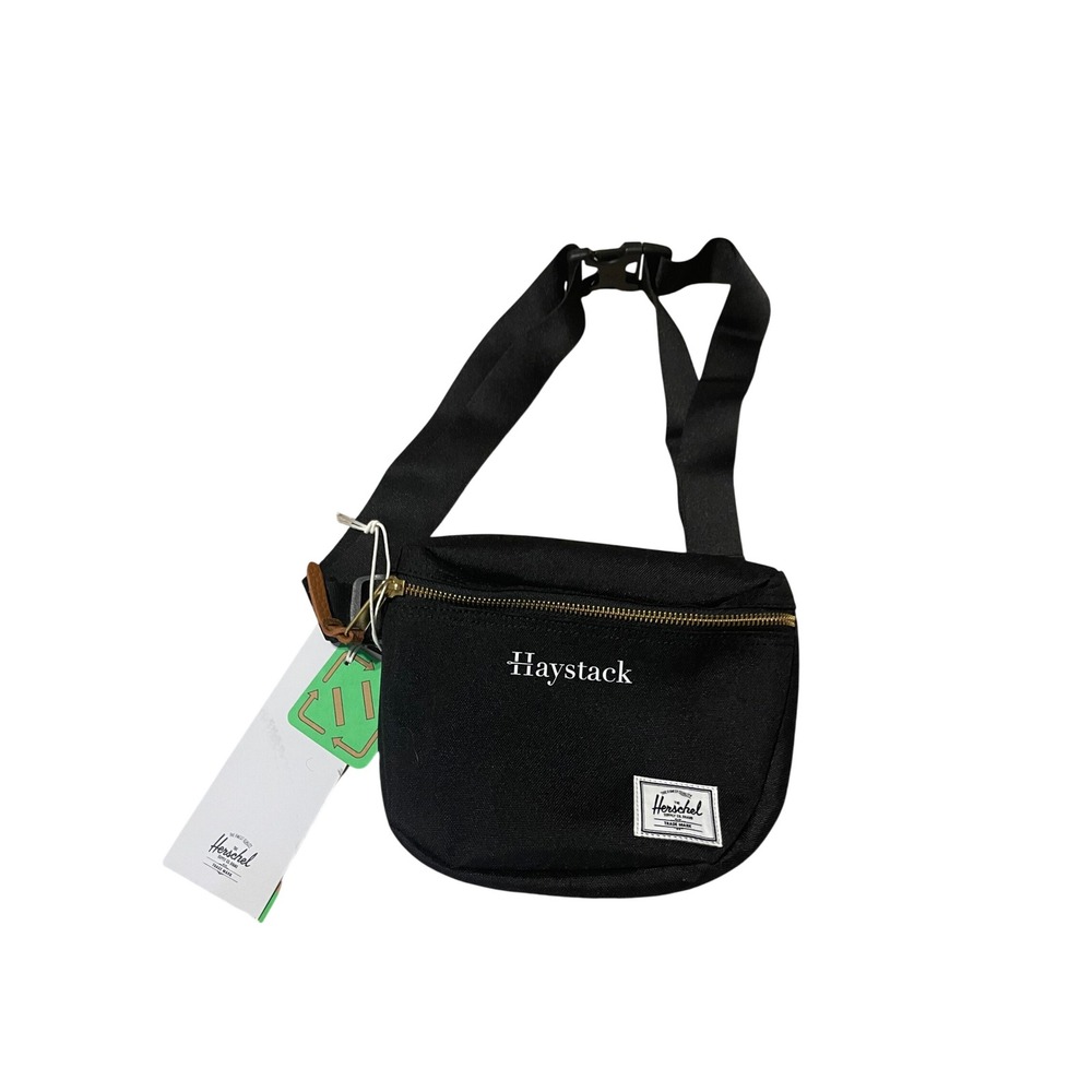 Herschel Supply Co Settlement Hip Pack Black Waist Bag Fanny Pack Haystack Logo